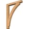 Ekena Millwork Thorton Block Smooth Bracket w/ Offset Brace, Western Red Cedar, 5 1/2"W x 36"D x 48"H BKT0604X36X48THR05SWR - alternate 1